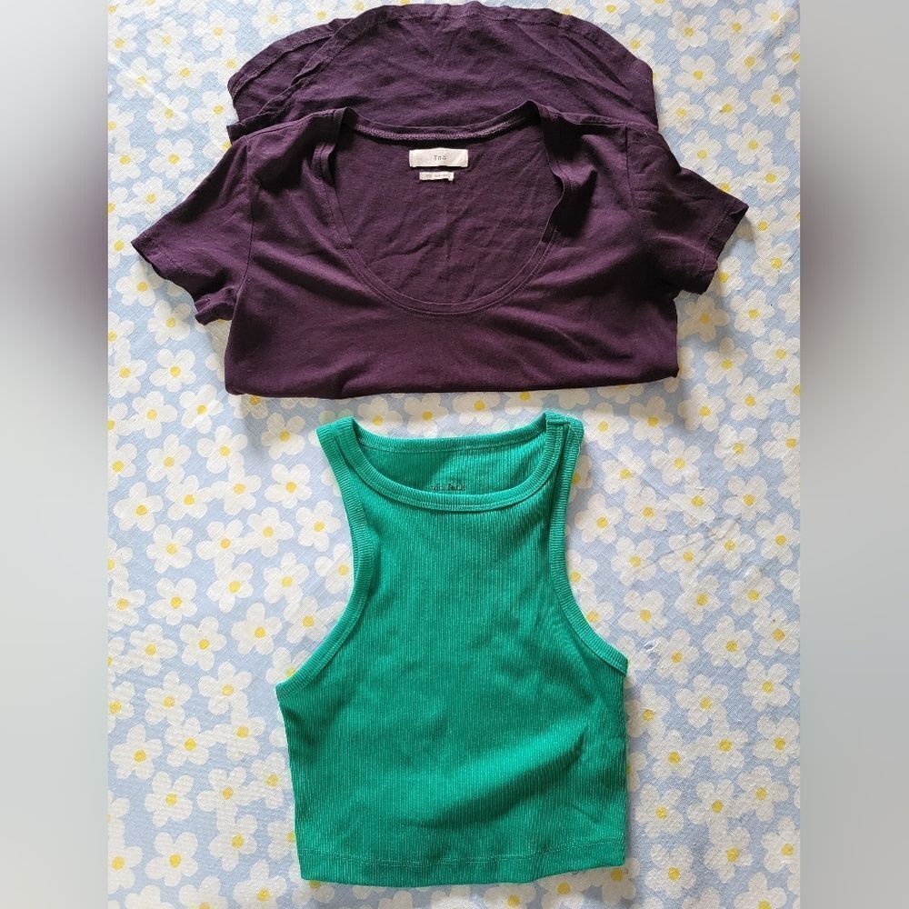 Women's Size XXS/XS Purple and Green Tops